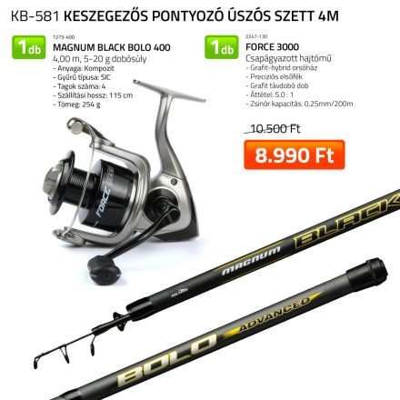 Keszegezős pontyozó úszós szett 4m